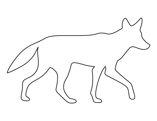 Printable Coyote Template