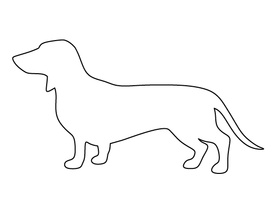 printable dachshund template