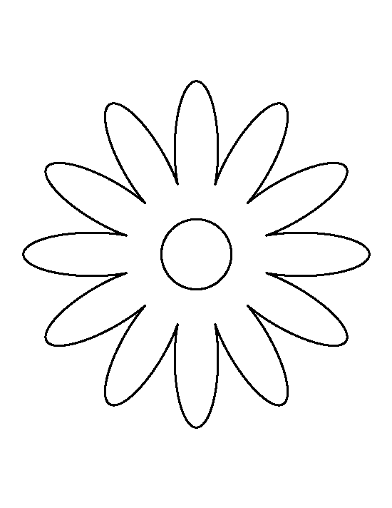 Printable Daisy Template