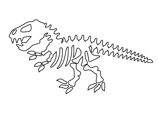 Dinosaur Skeleton Template