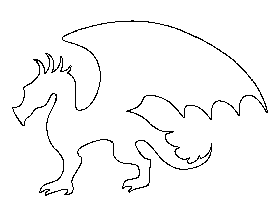 Printable Dragon Template