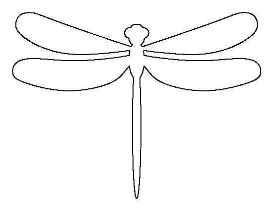 Printable Dragonfly Template