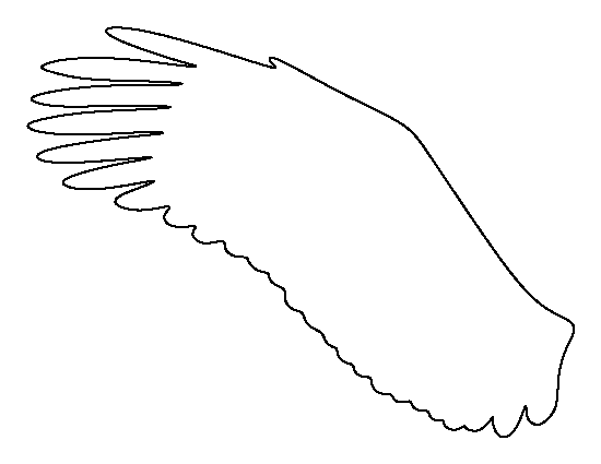 Eagle Wing Template