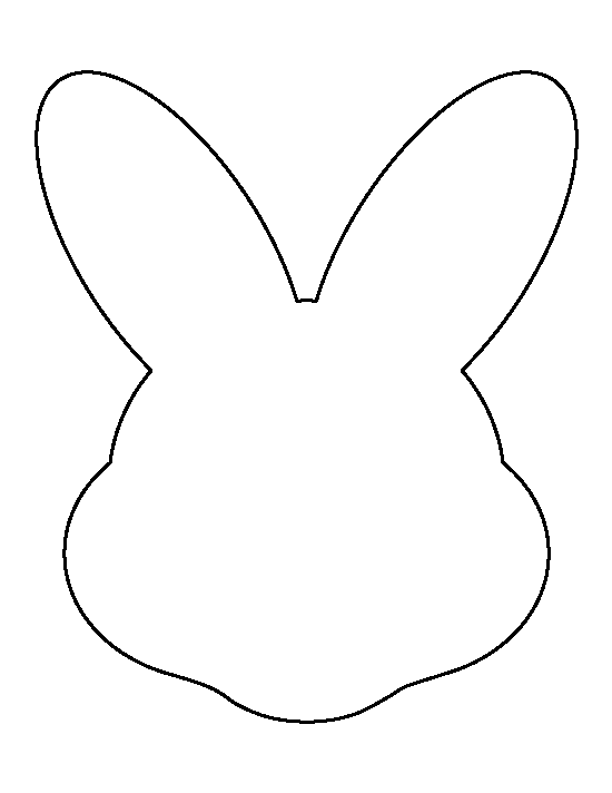 easter bunny head clipart