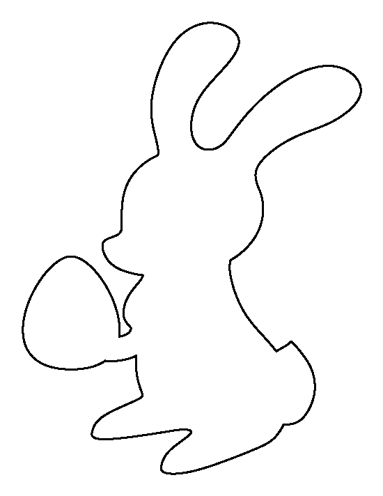 Printable Easter Bunny Template