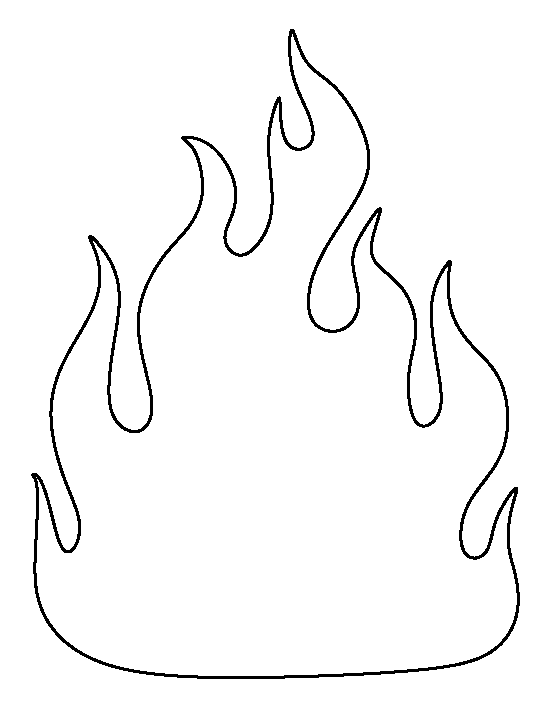 Printable Fire Template