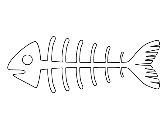 Fish Skeleton Template