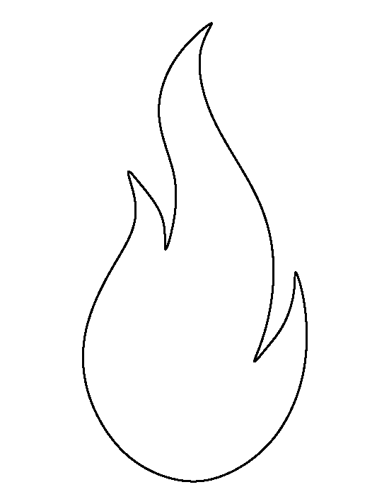 Printable Flame Template