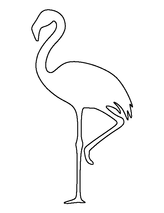 Printable Flamingo Template