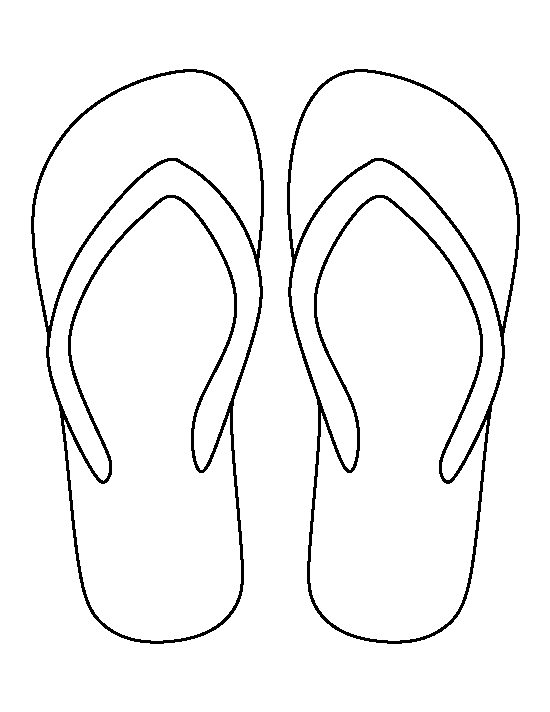 Flip Flop Template Printable