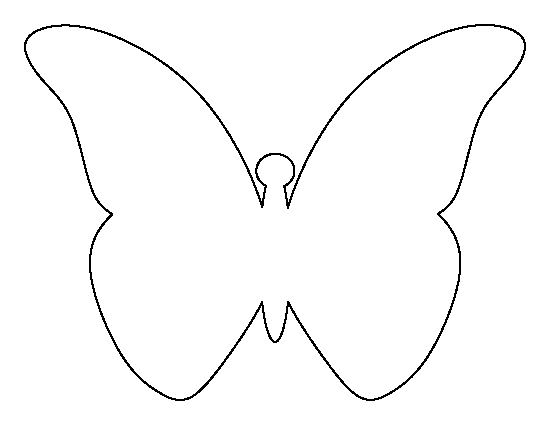Flying Butterfly Template