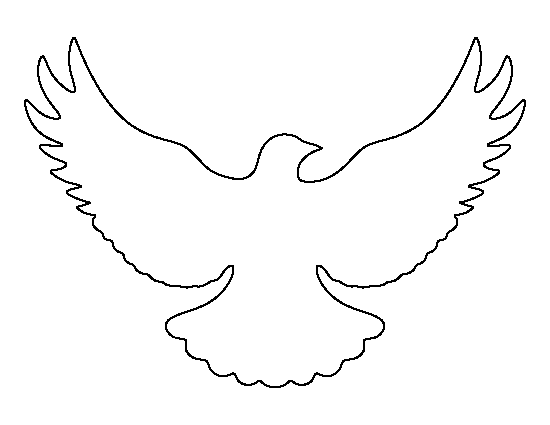 Flying Dove Template