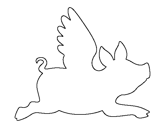 Flying Pig Template