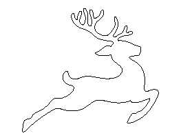 Flying Reindeer Pattern