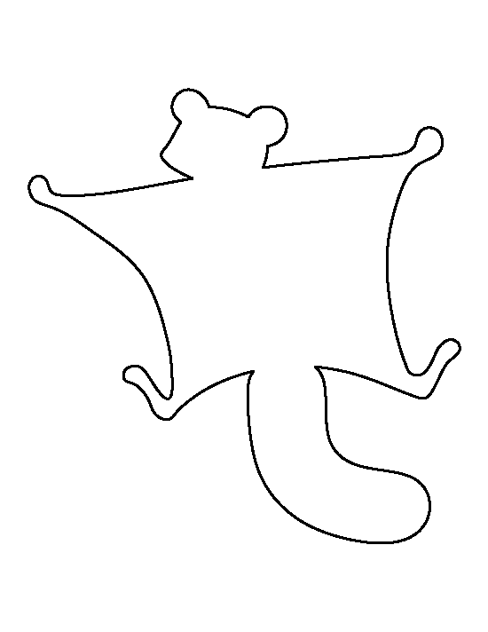 Flying Squirrel Template