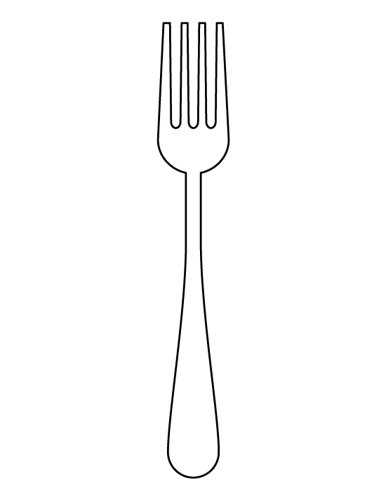 Printable Fork Template