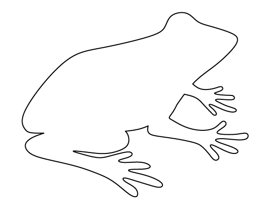 Printable Frog Template