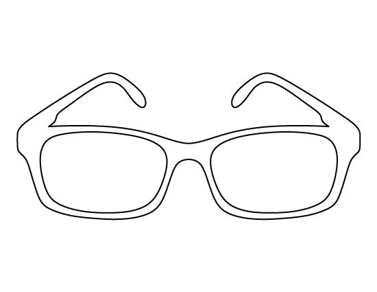 Outline of glasses online