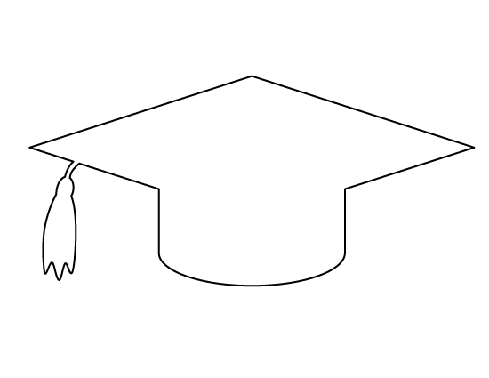 black and white graduation cap