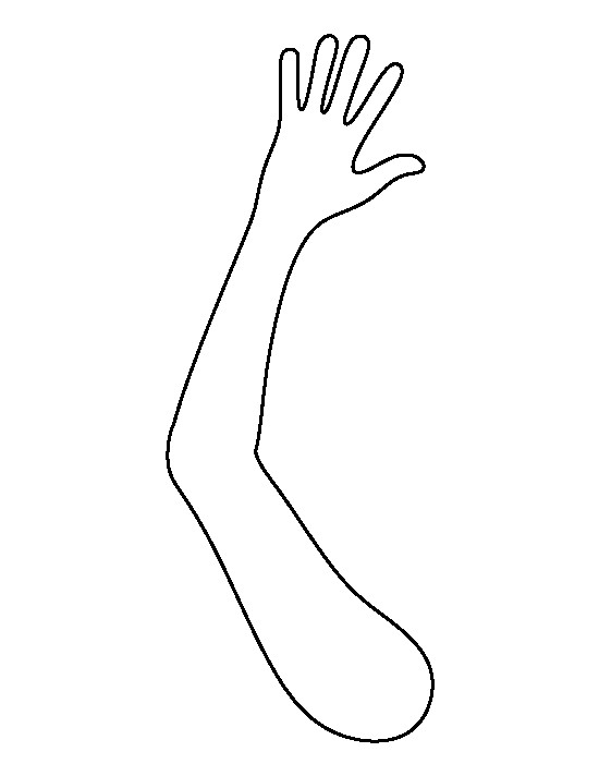 Printable Hand And Arm Template