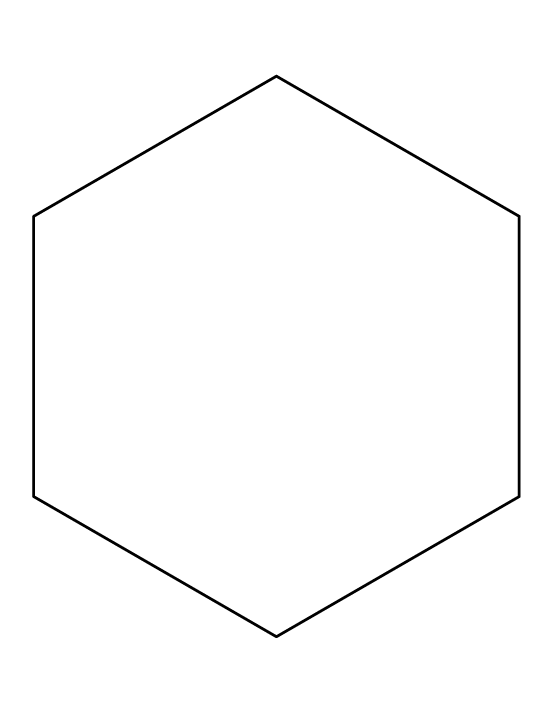 Printable Hexagon Template