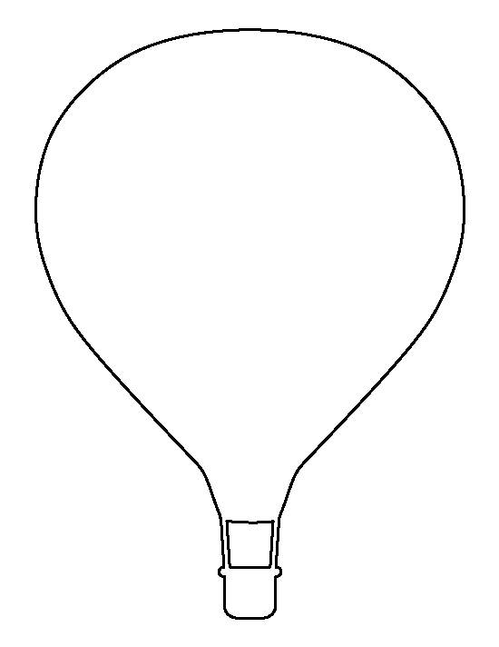 Hot Air Balloon Template