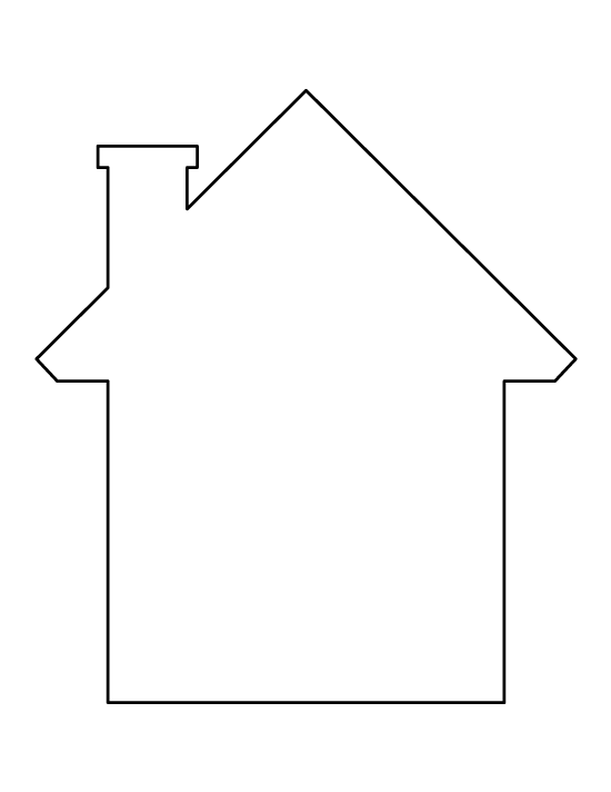 Cut Out Printable House Template