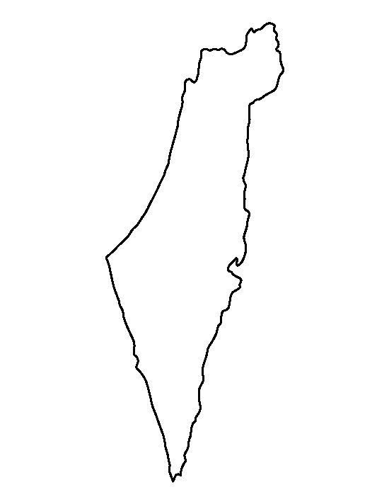 Printable Israel Template Printable Israel Template