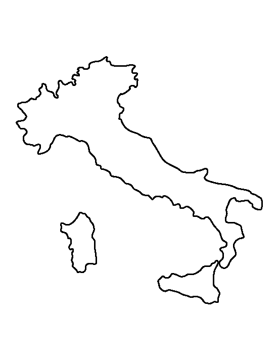 Printable Italy Template