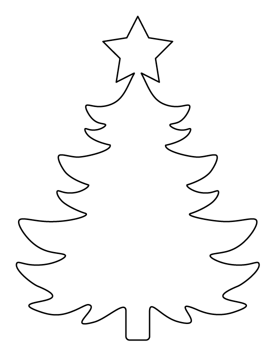 Large Christmas Tree Template