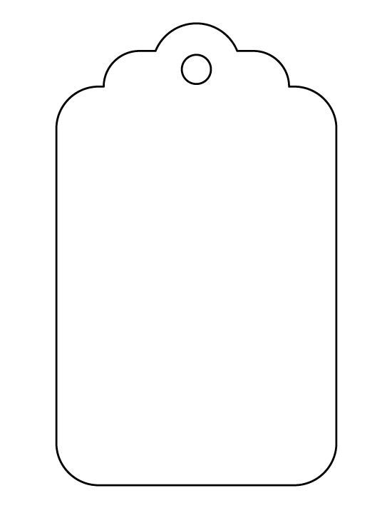 Large Gift Tag Template