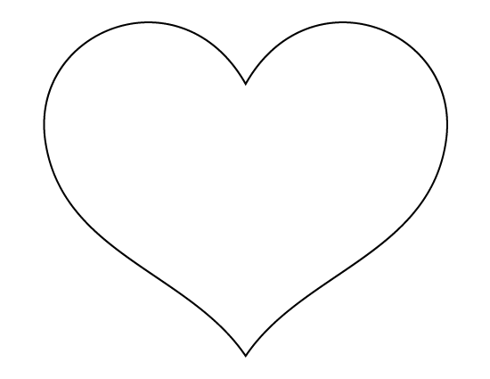 Large Heart Template