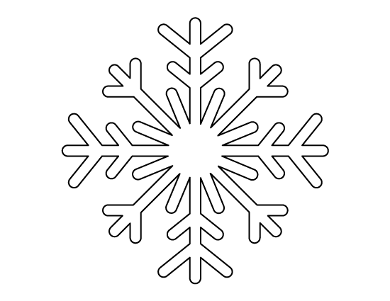 Large Snowflake Template