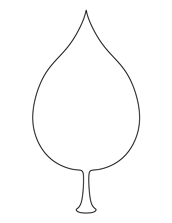 Printable Leaf Template