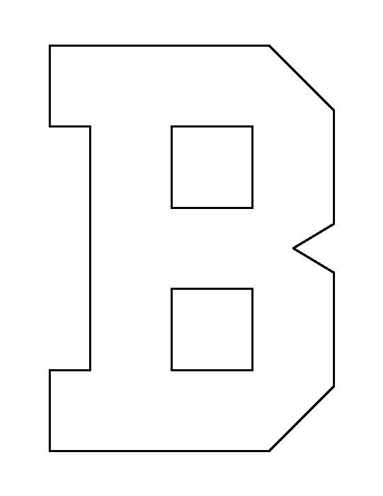 Printable Letter B Template