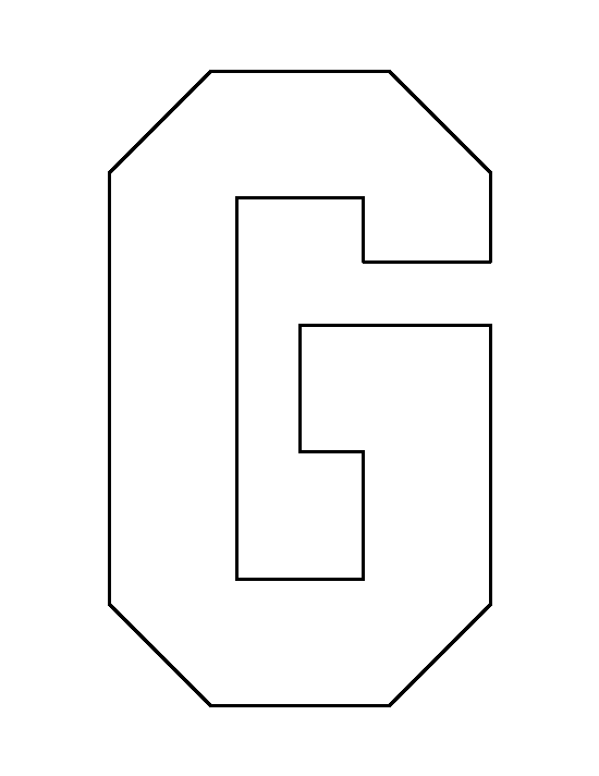 Printable Letter G Template