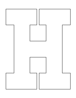 Letter H Pattern
