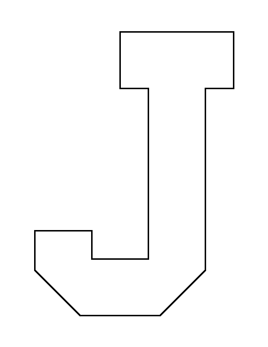 Printable Letter J Template