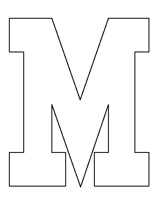 Letter M Template