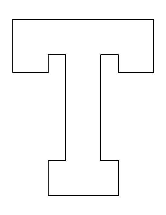 printable letter t template