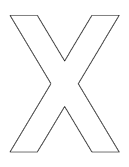 Letter X Pattern