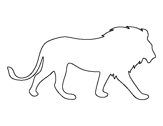 Printable Lion Template