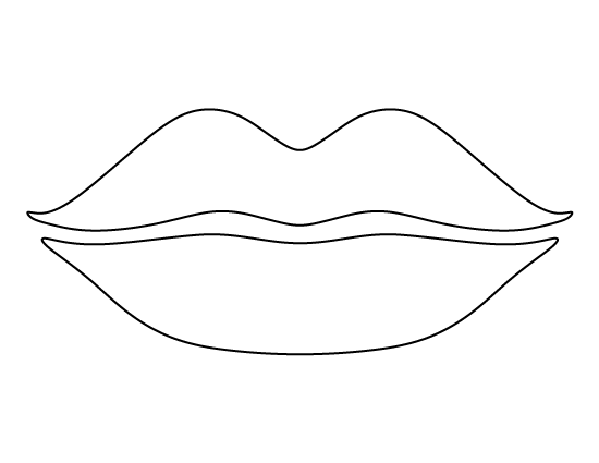 lip cut outs printable