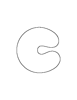Lowercase Bubble Letter C Pattern