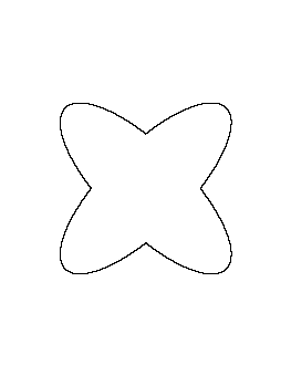 Lowercase Bubble Letter X Pattern