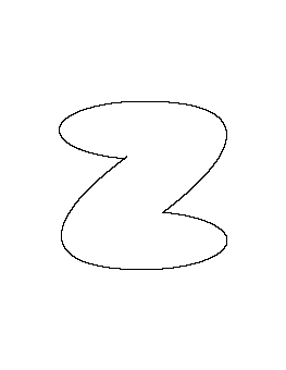 Lowercase Bubble Letter Z Pattern