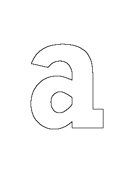 Lowercase Letter A Pattern