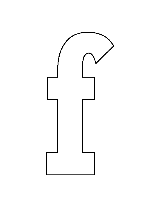 Lowercase Letter F Template