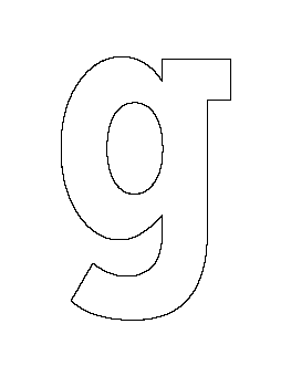 Lowercase Letter G Pattern