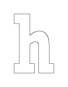 Lowercase Letter H Pattern